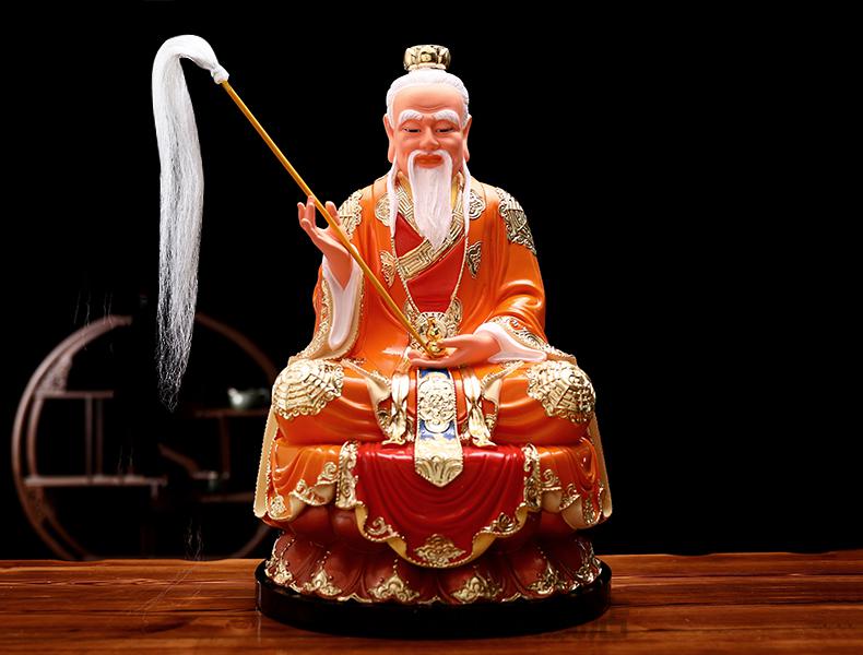 道教三清神像太上老君佛像供奉家用摆件太上老君元始灵宝道德天尊道家