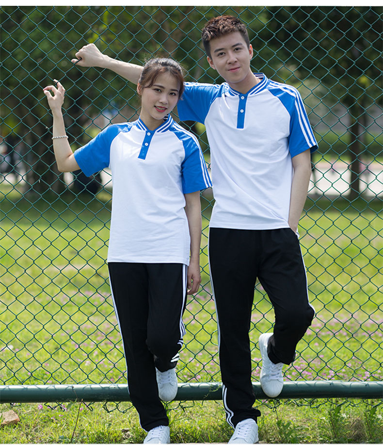 2021夏季校服套装短袖初中生运动会夏装夏天高中学生毕业班服定制红白
