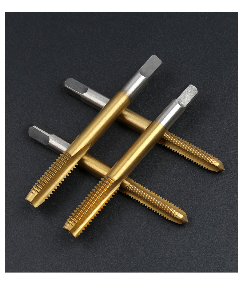 定制适用惠利得 手用镀钛不锈钢专用螺旋盲孔丝攻机用攻丝攻牙钻头m3