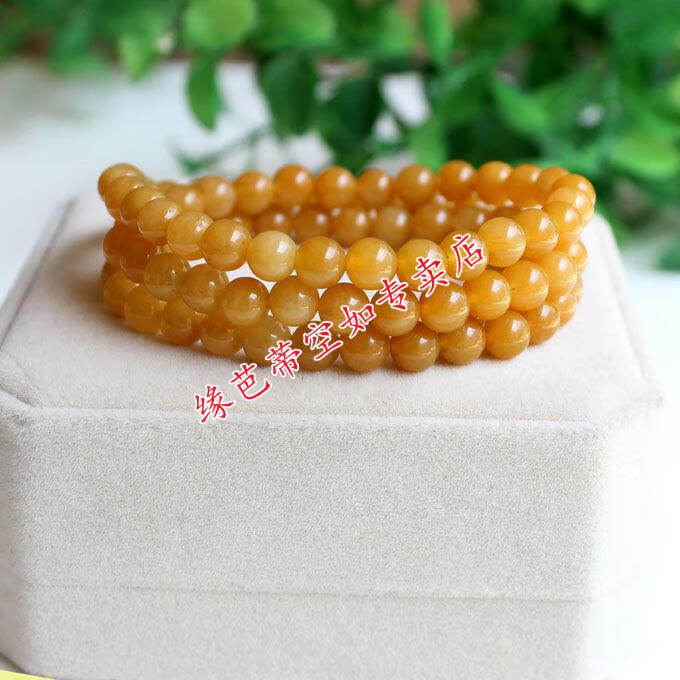 老料橘子石手链情侣节日礼物 进宝手链6毫米【图片 价格 品牌 报价】