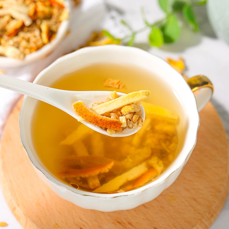 淳滋堂陈皮姜米茶橘子皮生姜陈皮茶姜丝干陈皮姜丝糙米茶泡水泡茶养生