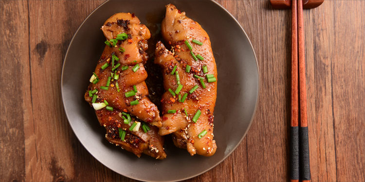 沈厅猪脚 四川麻辣猪蹄熟食真空即食烤猪蹄香辣卤味猪脚零食 微辣猪蹄