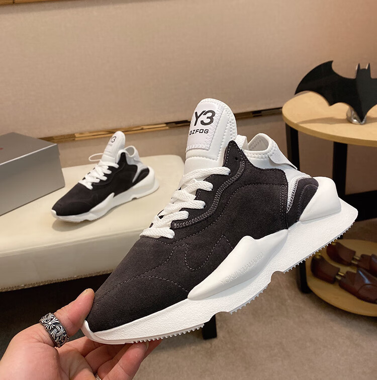 y3男女鞋皮潮牌情侣老爹鞋休闲y3黑武士男鞋品欧货运动跑步鞋莆田鞋
