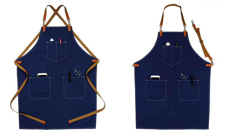 理发师围裙定制防水防油咖啡师奶茶宠物花店美术生画画室专用工作服