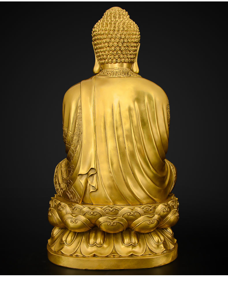 南无本师释迦牟尼佛像铜大日如来铜像摆件家居供奉佛堂 8号香港释迦佛