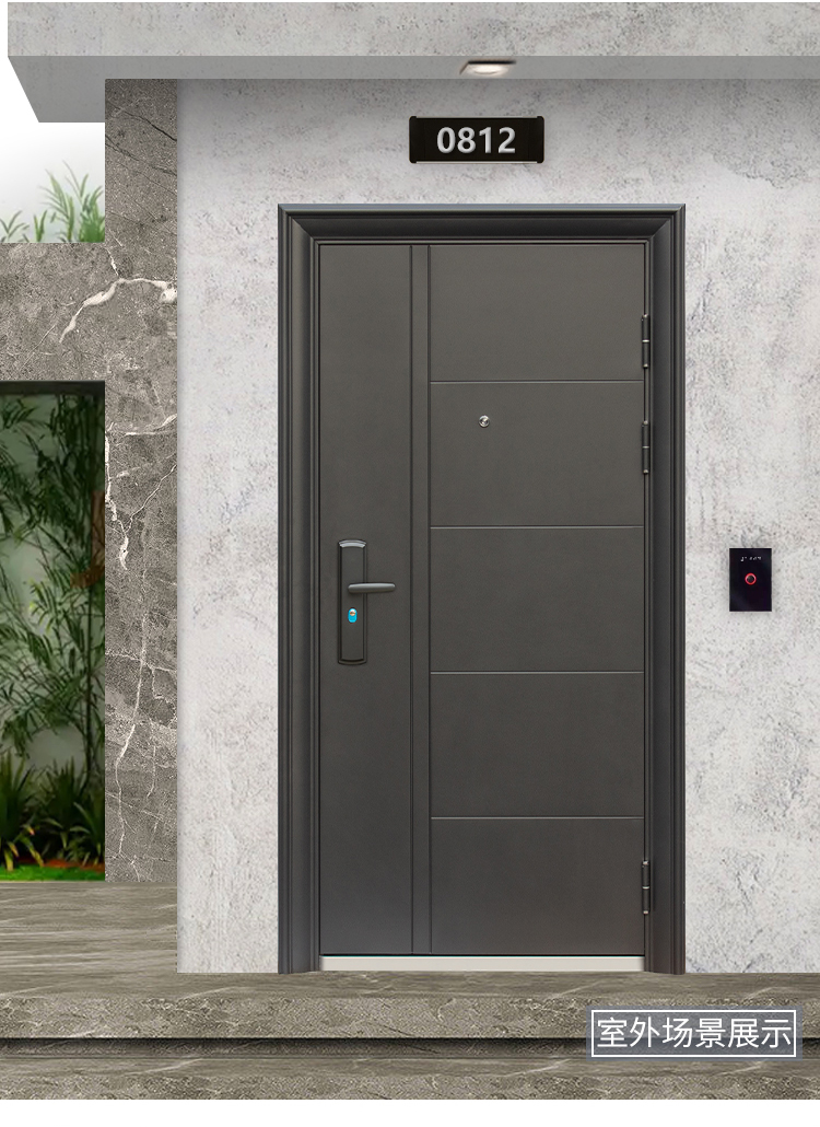 甲级入户门防盗门 防盗门用入户门公寓出租房间室内钢质门进户外开