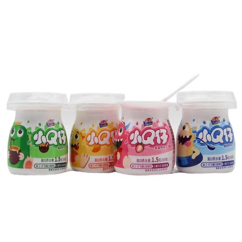 亲亲果冻小q仔布丁甜品草莓青苹果酸奶布丁果冻乳酸菌办公室休闲零食