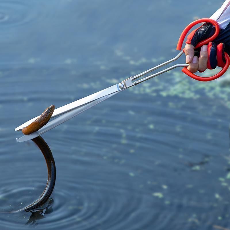 新升级黄鳝夹子加厚竹子不锈钢防滑铁直口不锈钢黄鳝夹子鳝鱼夹泥鳅