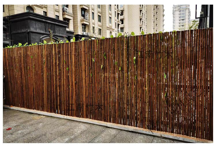 防腐竹子竹排日式竹篱笆户外竹竿竹围栏栅栏装饰庭院围墙护栏阳台可