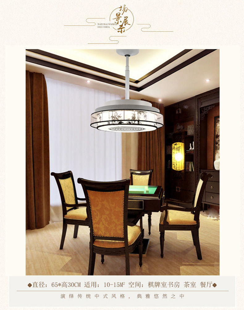 棋牌室净化灯除烟升降吊灯麻将馆专用抽烟灯静音可伸缩烟雾净化器智能