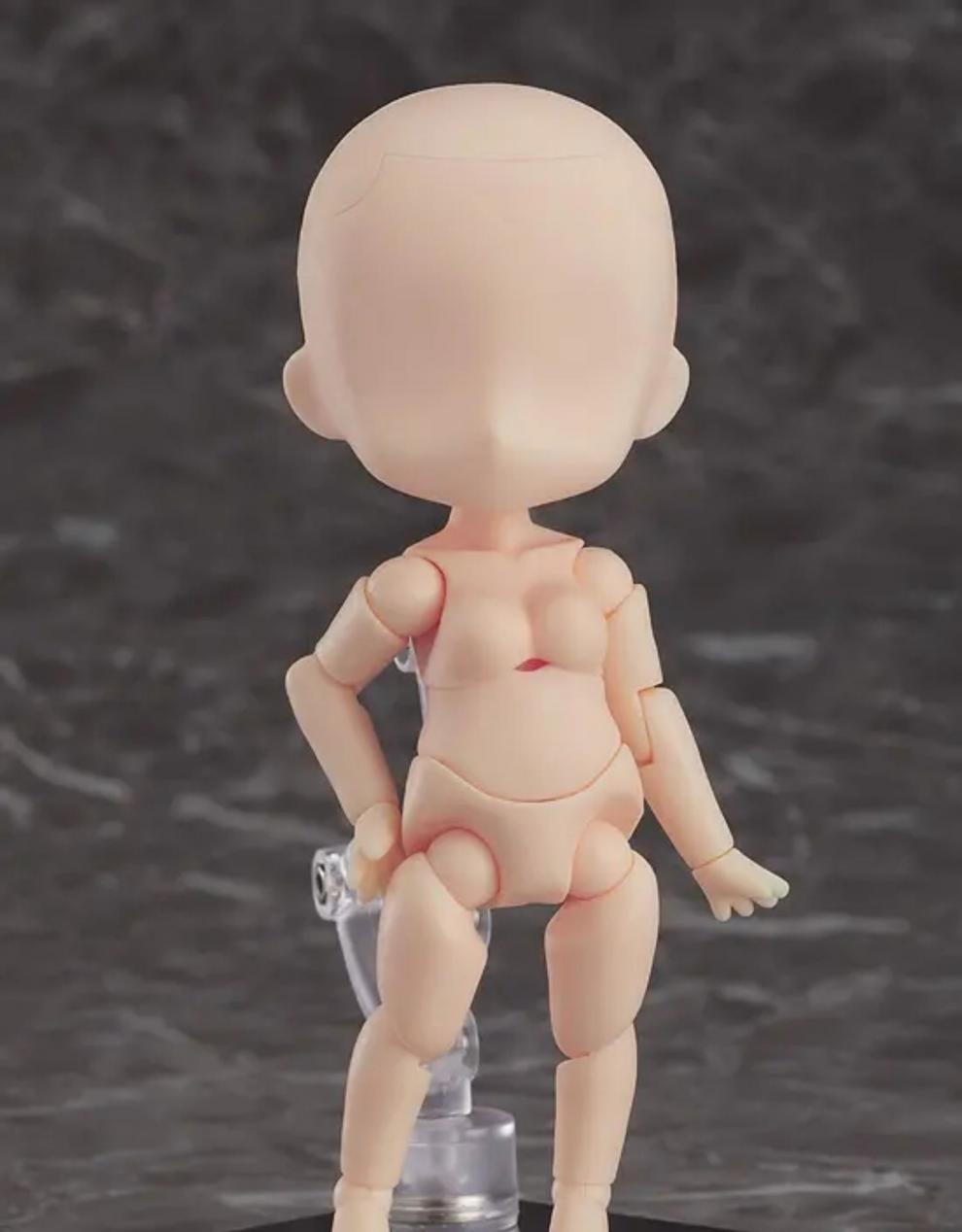 gsc粘土人doll素体配件q版可动再版boy杏仁牛奶色全新