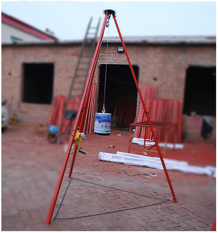 起重可伸缩三脚架手拉葫芦倒链电动葫芦支架1吨2吨3吨4米3米支架 国标