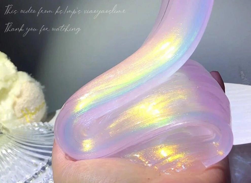 2022新 款m家起泡胶套装高颜值变色龙透明珠光起泡胶网红玩具 变色龙