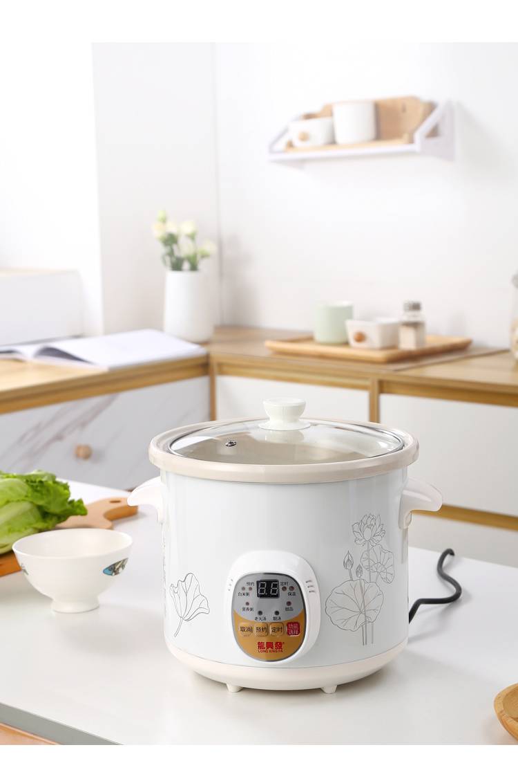 陶瓷电炖锅全自动熬煮粥锅煮粥神器宝宝煲汤锅砂锅家用迷你小皮谱b