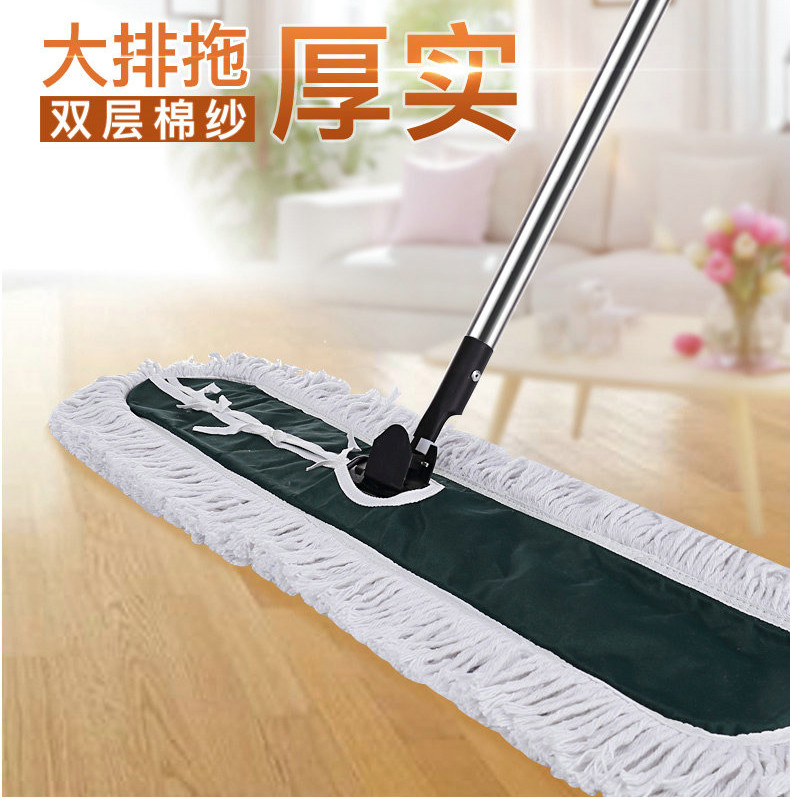 2022新款大尺寸长拖把平板拖家用大号尘推商用工厂车间办公室酒店体育