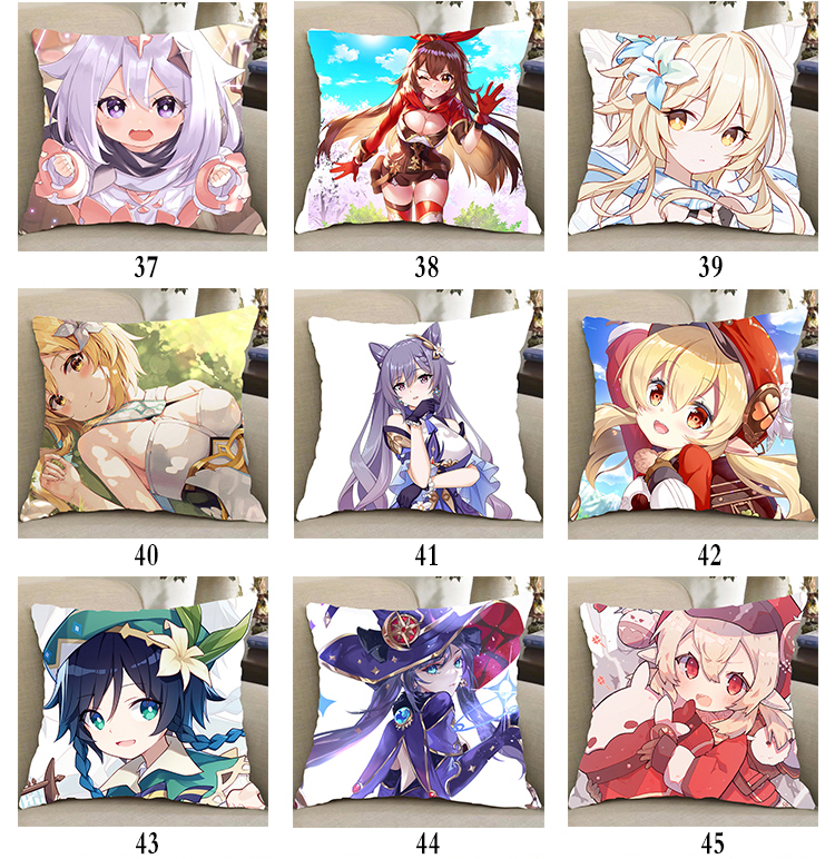 原神周边抱枕钟离原神周边抱枕定制可莉派蒙甘雨宵宫刻晴钟离魈二次元