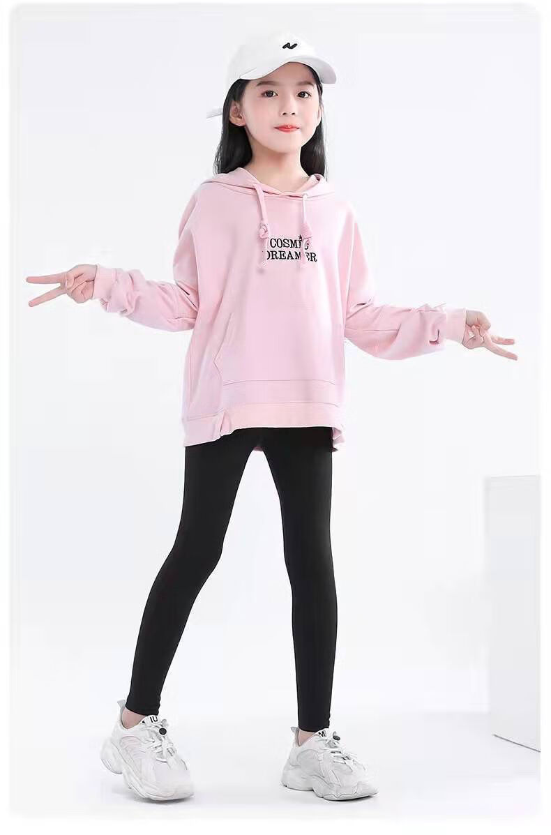 穿适合214岁小女孩穿的打底裤女童运动芭比裤薄款女大童白色瑜伽裤子