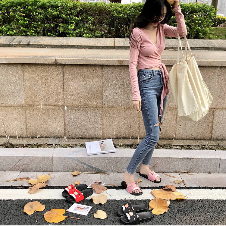 拖鞋女夏季韩版女鞋可爱卡通女生凉拖居家室内浴室防滑外穿拖鞋女可爱