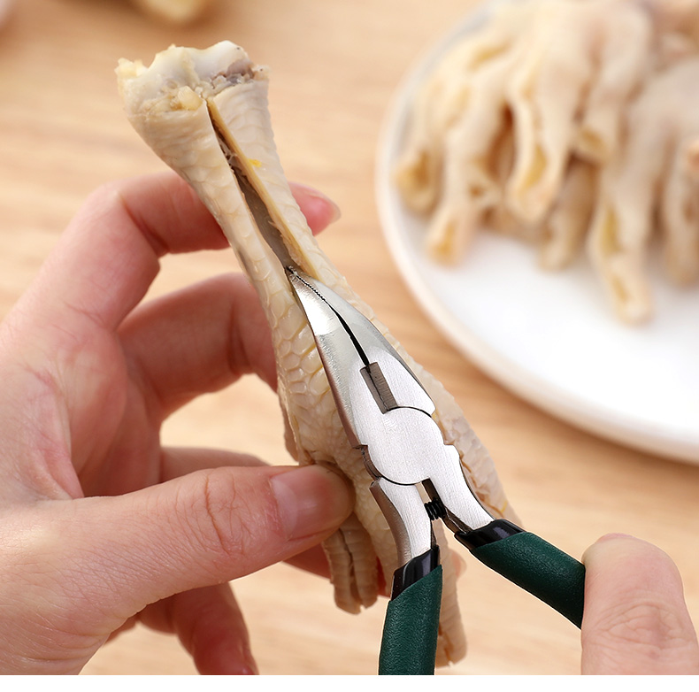 家用柠檬泡椒凤爪骨头快速剔剥工具鸡爪鸭掌鸭爪钳专用去骨神器尖嘴钳