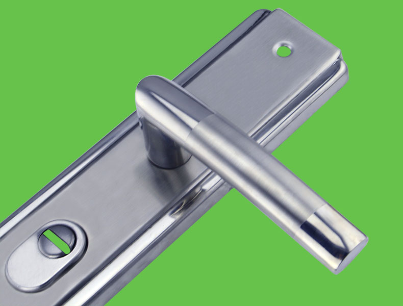 不锈钢防盗门锁拉手门锁锁配件执手锁把手大门把手一对面板把手一对