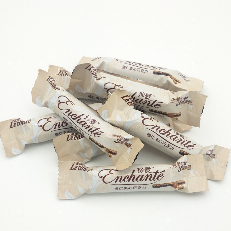 金帝巧克力棒 金帝珍爱榛仁夹心巧克力棒500g约74支结婚喜威化卷食品