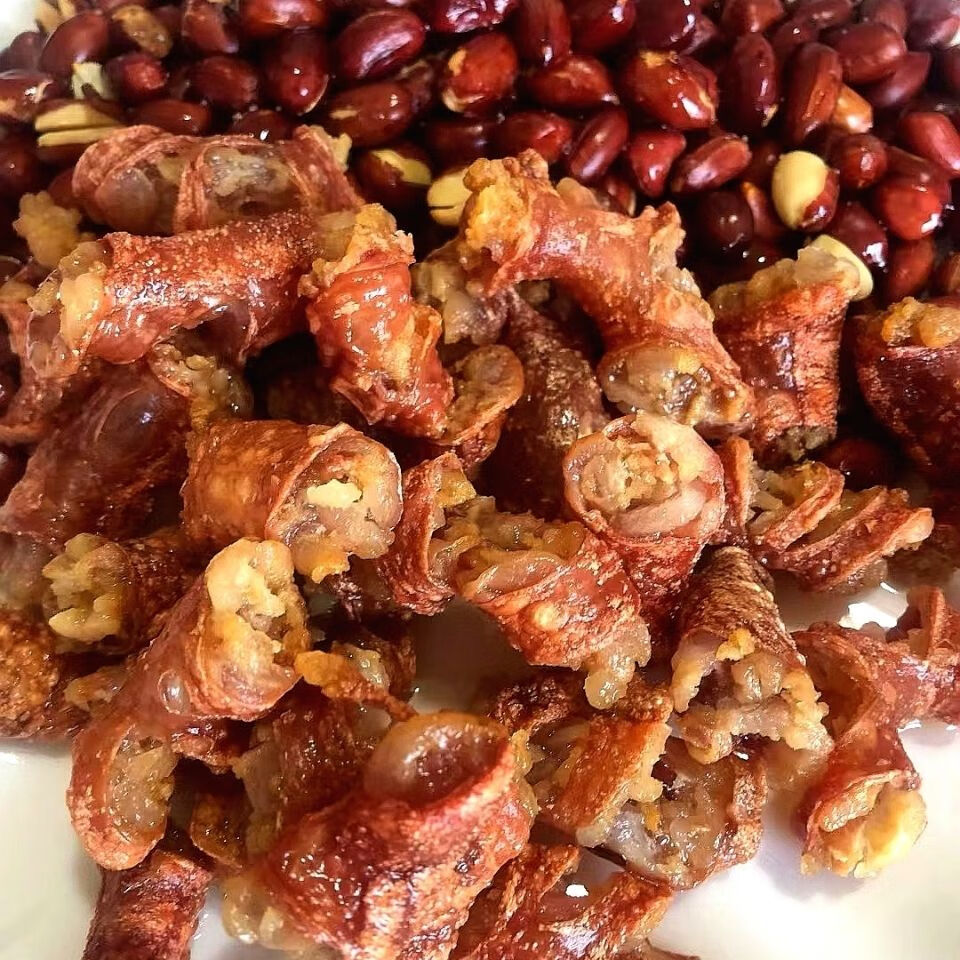 云南特产 农家自制风干猪小肠500克 下锅油炸酥酥脆脆 500g 500g