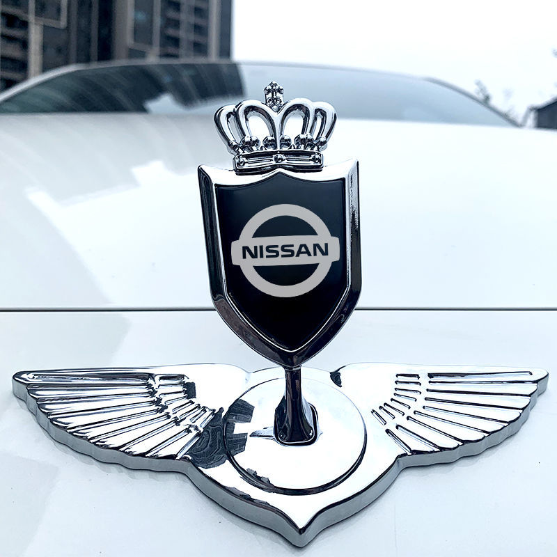 适用于日产轩逸 天籁金属3d立标车标贴 逍客 奇骏 阳光个性改装配件