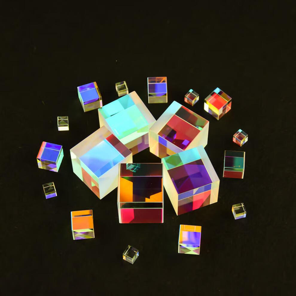 阳光捕手合色棱镜太阳光之立方块透明彩虹玻璃立方体ins风礼物2525