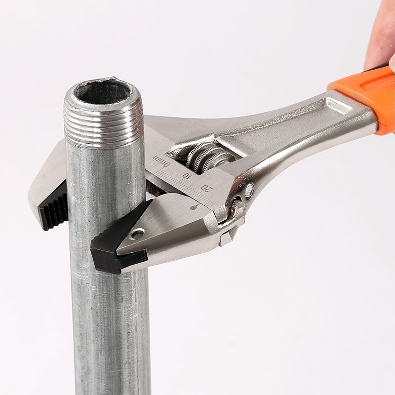 尊领家装自紧活扳手快速棘轮活动扳手多功能式活口板子开口管钳 12寸