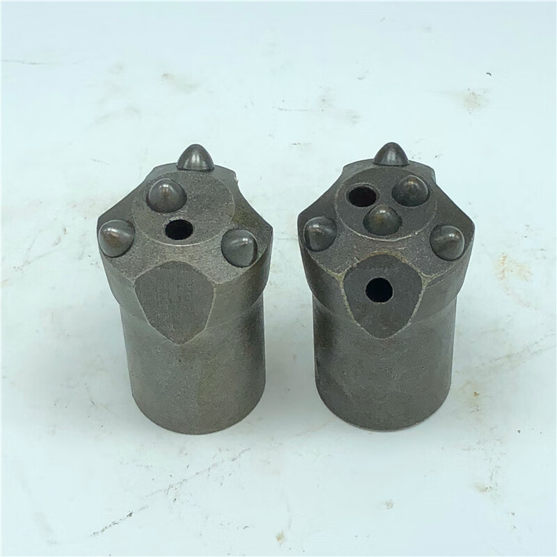 冷压球齿钻头凿岩机风枪2842风钻头焊接柱齿钎头合金钻头38焊接4齿