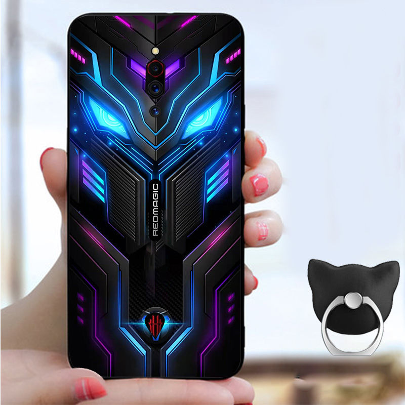 仁尼适用于努比亚红魔5s手机壳5g防摔nx659j电竞酷炫高达软套红魔6 纯