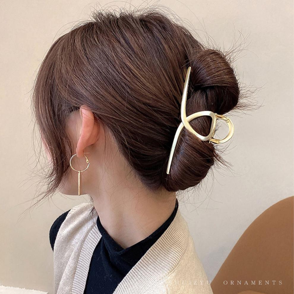 kshowr韩国网红金属抓夹头发夹女头饰发夹后脑勺发卡优雅气质发抓鲨鱼