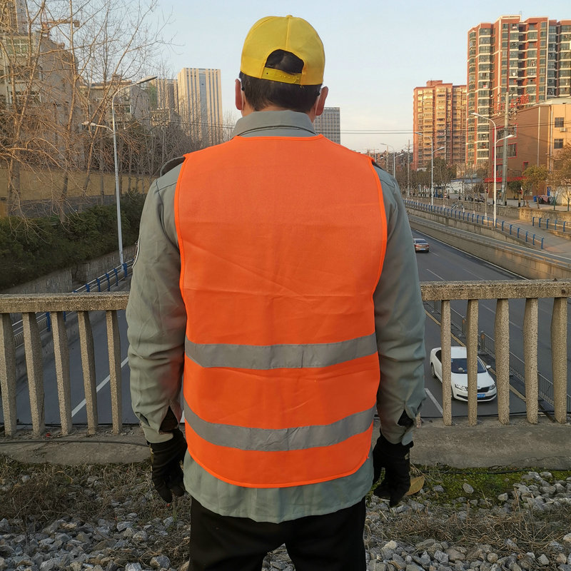 工地马甲建筑铁建中安华力建工文明安全员施工程服装反光背心 拉链款