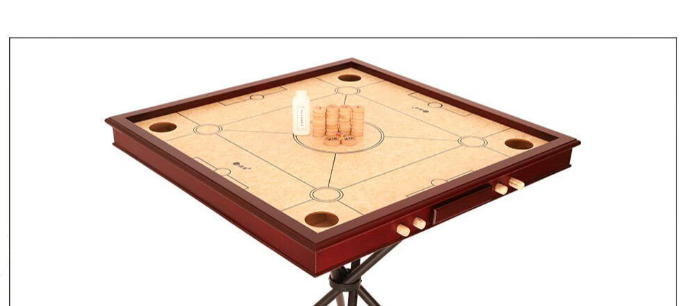 实木康乐球桌克郎棋球台红木边框带一副克朗棋子4根杆子桌面一张桌腿