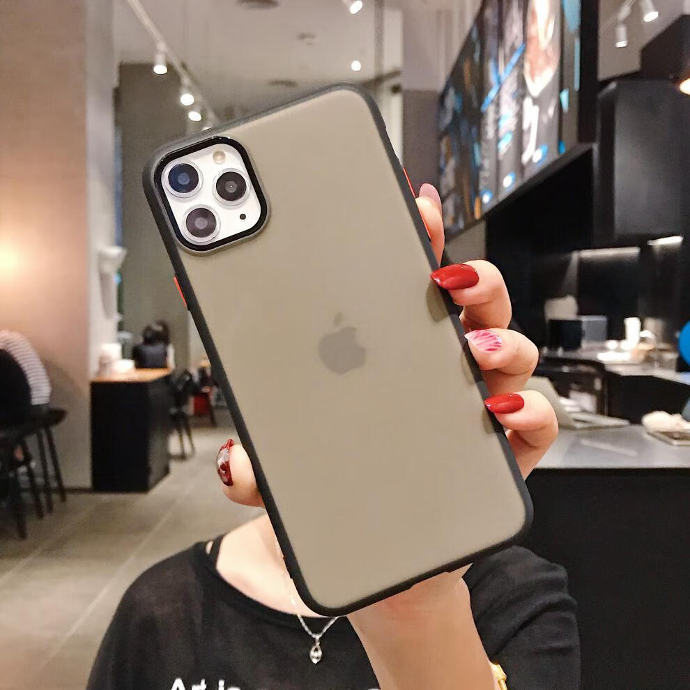 柏仕科 【自带镜头膜】苹果11promax手机壳硅胶磨砂保护套iphone11