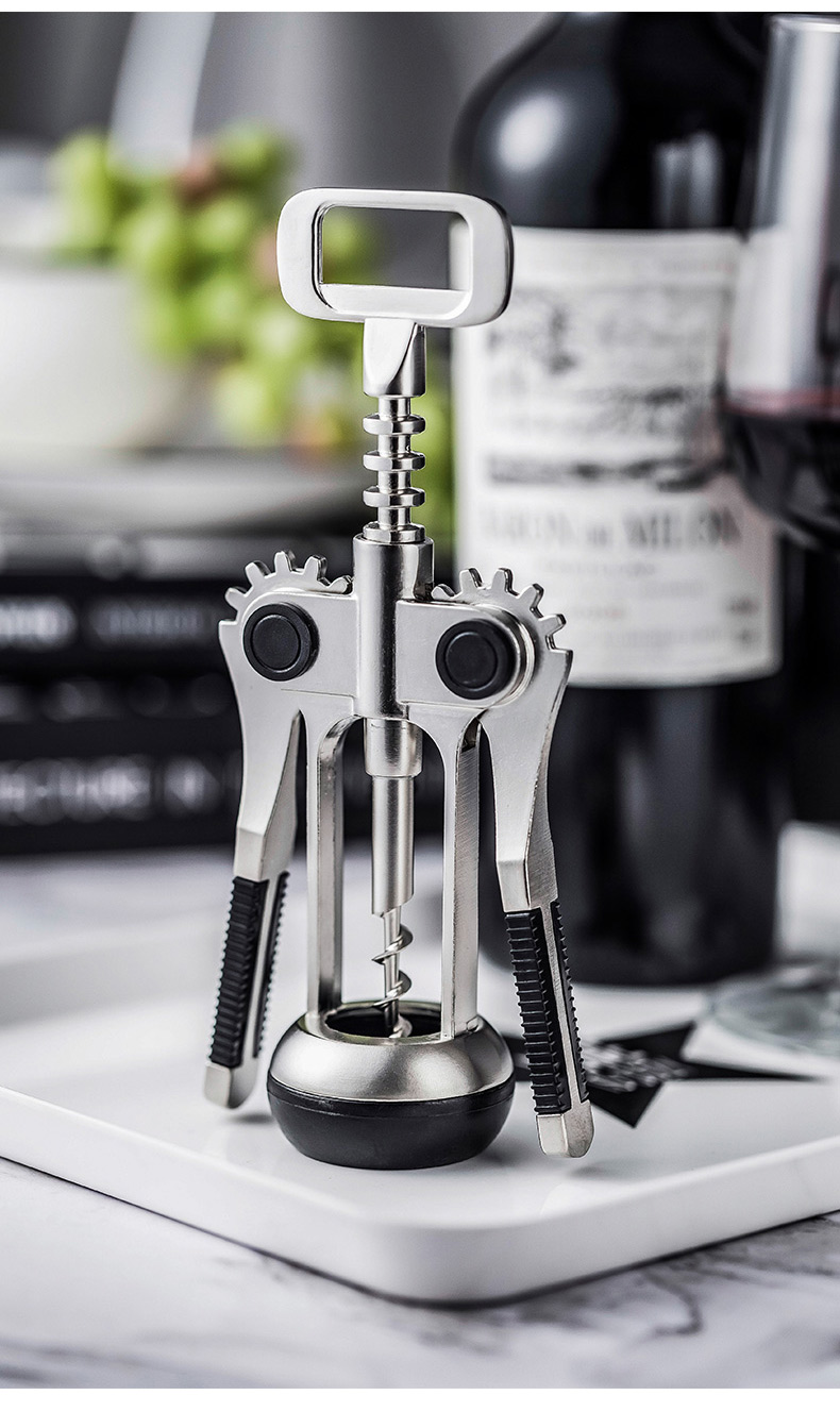 红酒开瓶器锌合金起酒器葡萄酒启瓶器创意翅型红酒起子多功能家用 百