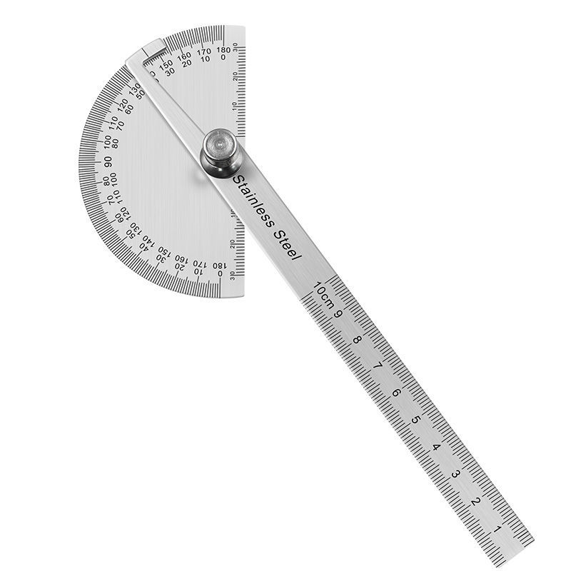 角度尺量角器测量角度木工分度规加厚不锈钢双臂半圆规圆弧 加厚的