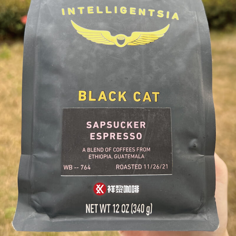 intelligentsi340克美国知识分子黑猫啄木鸟意式浓缩咖啡豆