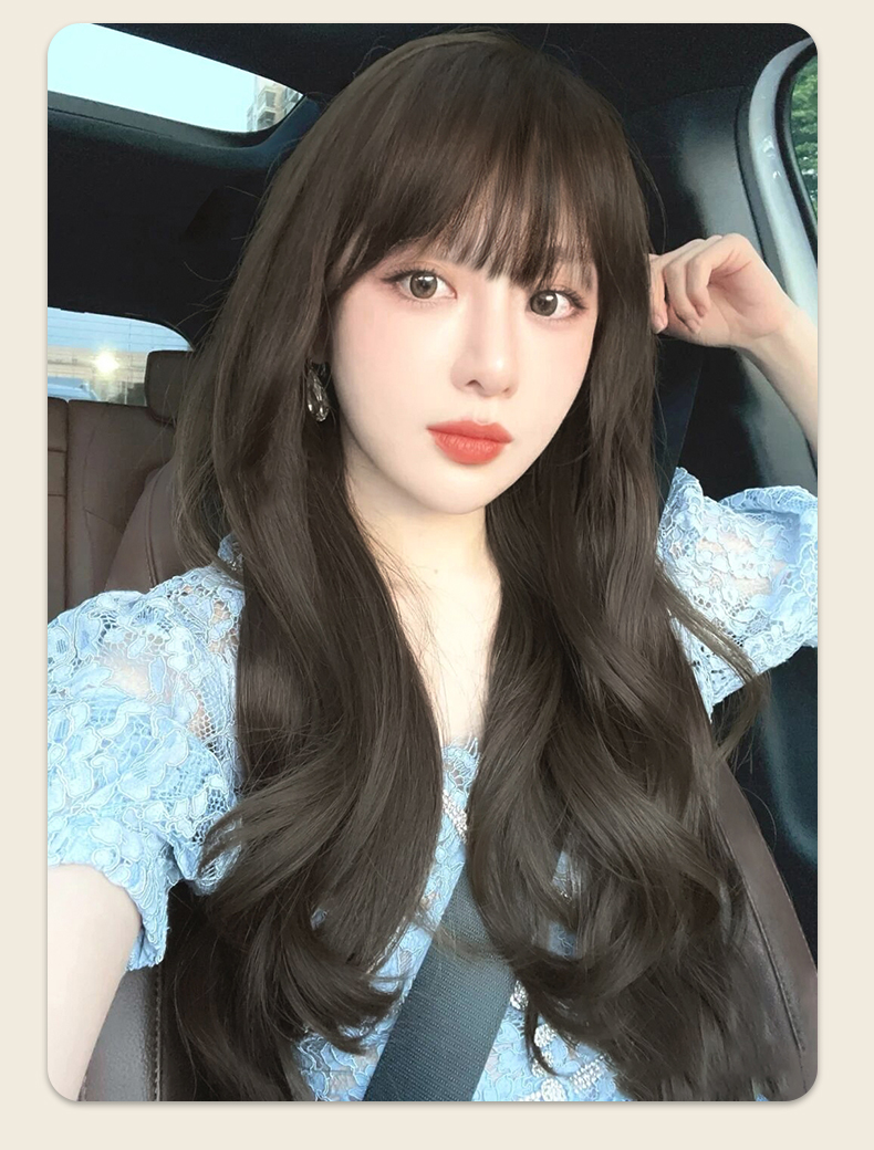 【京选品质】假发女长发2021年时尚新款仿真人发丝长卷发假发套自然全