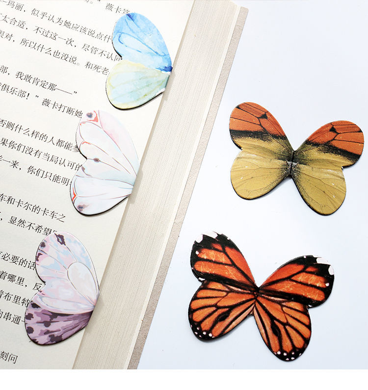 腾亿优品 蝴蝶书签会飞可爱少女心网红书签批发磁性书签可爱精美造型
