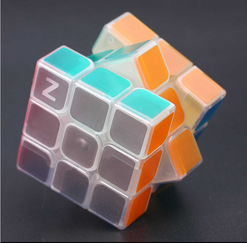 贝雷特 夜光蓝色二三四阶234阶魔方夜光 3387t透明顺滑创意竞速比赛