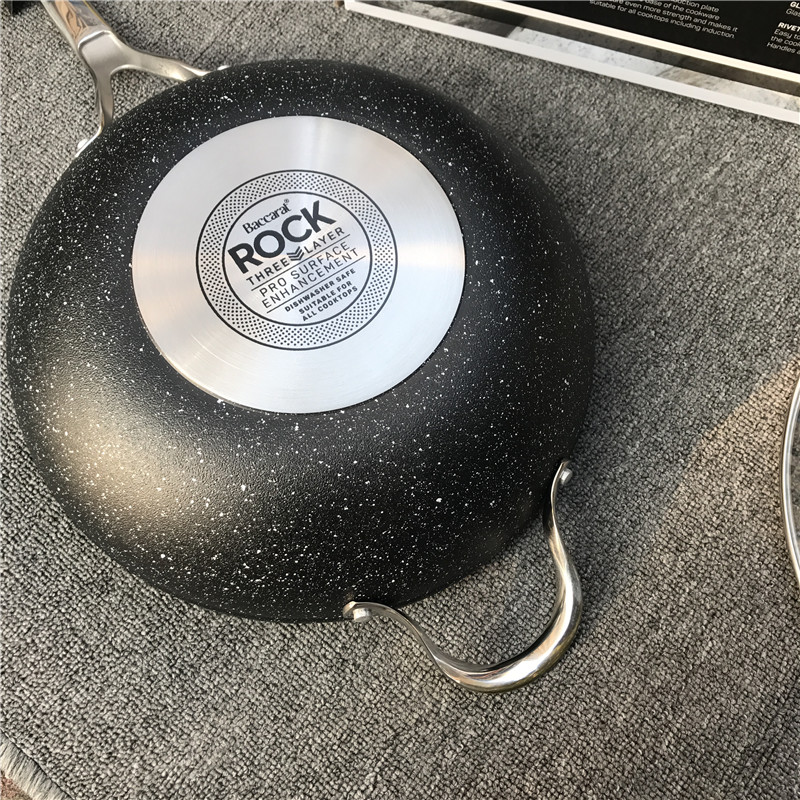 澳洲 超轻 不粘炒锅 30cm baccarat炒锅_ 8折现价4200元