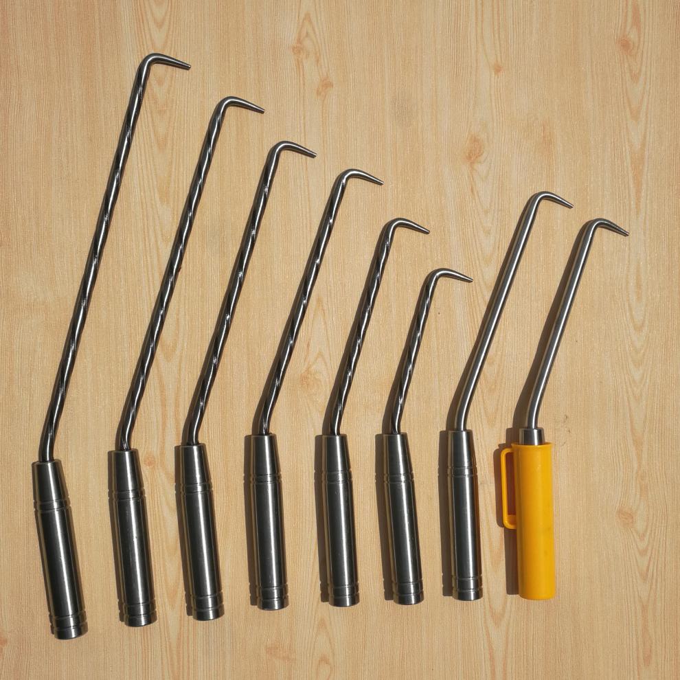 扎钩 螺纹桩心钢耐敲打扎丝钩 精品不锈钢钢筋扎勾 钢筋钩 桩心钢全长