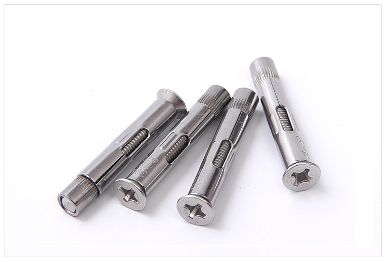 m6 m8 不锈钢304十字沉头膨胀螺丝 平头内膨胀螺栓 内置式内爆膨胀 Ф