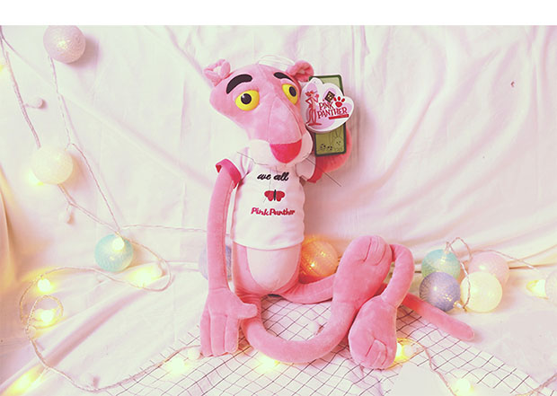 粉红豹公仔 粉红顽皮豹毛绒玩具玩偶少女心生日礼物送女生可爱 粉红色