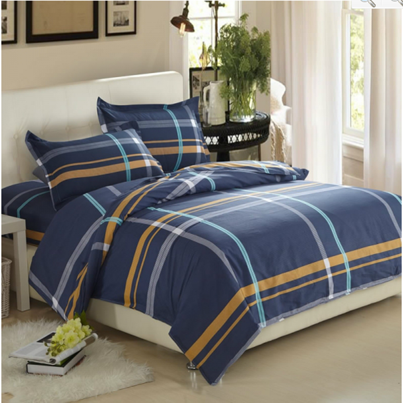 纯棉单件被套床单2两件套全棉单人双人被罩被单二件套床品k 清风吟 2.