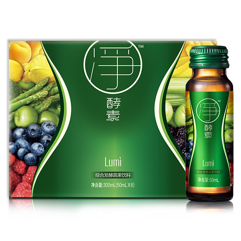 lumi 净酵素 综合发酵蔬果饮料 50ml*6瓶/盒 130.1元,合65.05元/件