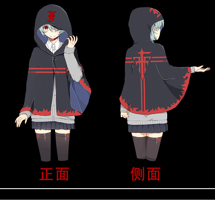王初音未来龙猫熊本熊fff团滑稽懒人披风动漫周边披肩斗篷空调毯玩偶
