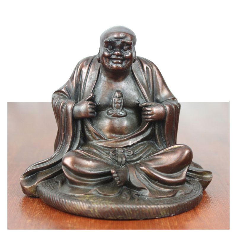 宇卓铜器 黄铜十八罗汉 工艺品摆件单纯铜十八罗汉佛像 紫铜色十八