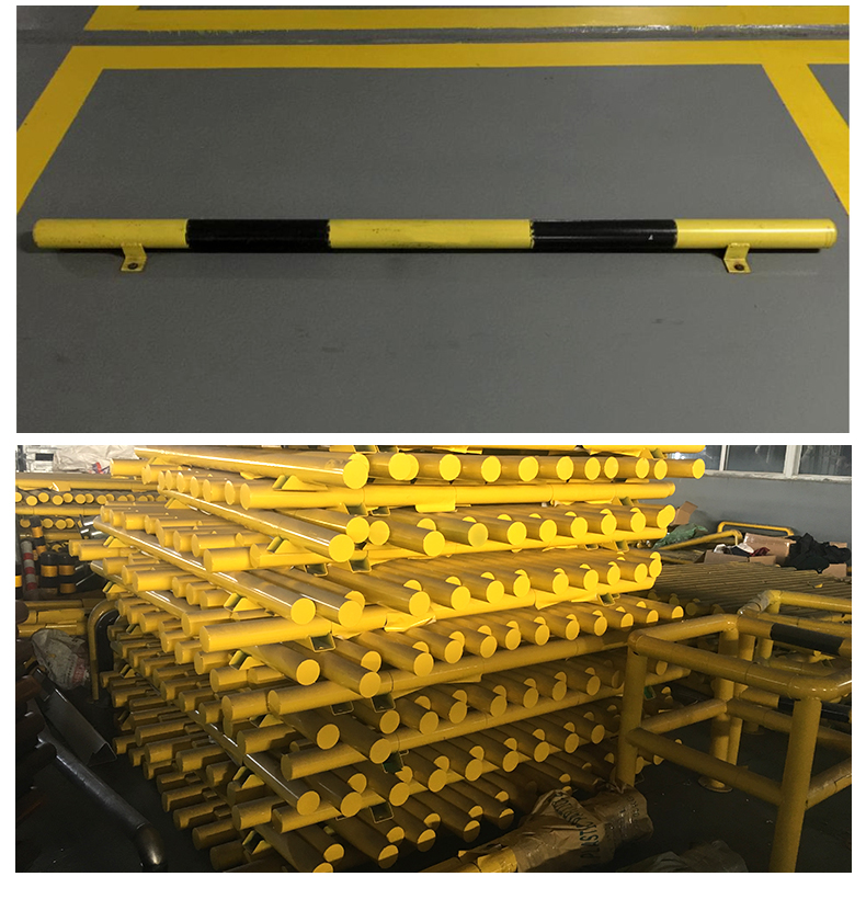 鼎达 停车位挡车器钢管车库倒车限位器 汽车2米u型防撞栏 停车场车轮